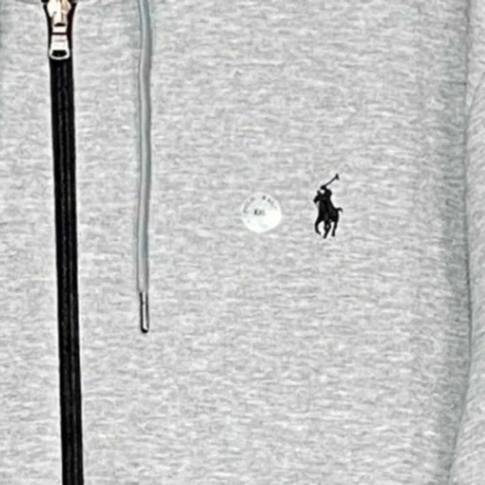 Polo Ralph Lauren Men's XXL Full‎ Zip Hoodie Grey Classic Fit Pockets Pony NWT